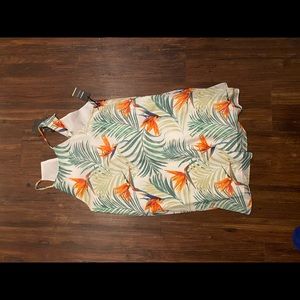 Halter palm tree dress
